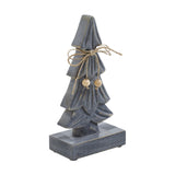 Four-Tiered Pine Distressed Dark Grey Wooden Tree-Lange General Store