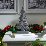 Four-Tiered Pine Distressed Dark Grey Wooden Tree-Lange General Store