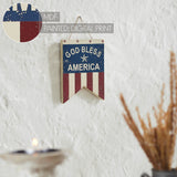 God Bless America Dovetail Flag Wall Hanging-Lange General Store