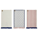 God Bless America Ruffled Tea Towel Set of 3-Lange General Store