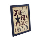 God Shed His Grace On Thee Framed Wall Sign-Lange General Store