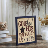 God Shed His Grace On Thee Framed Wall Sign-Lange General Store