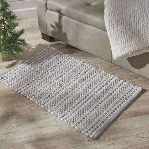 Grey & Creme Chindi Rag Rug-Lange General Store
