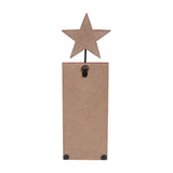 HOME w/Star In Red Outline Wall Hanging-Lange General Store