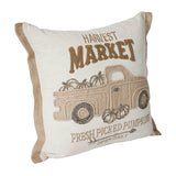 Harvest Market Fresh Picked Pumpkin Truck Pillow-Lange General Store
