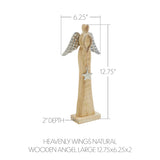Heavenly Wings Natural Wooden Angel-Lange General Store