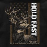 Hold Fast Deer Flag Men's Hoodie-Lange General Store