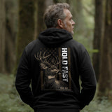Hold Fast Deer Flag Men's Hoodie-Lange General Store