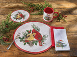 Holiday Cardinal Love Braided Placemats-Lange General Store