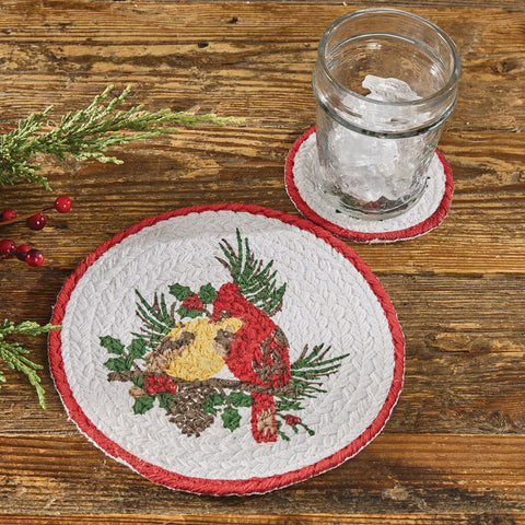 Holiday Cardinal Love Trivet 8" Set of 2-Lange General Store