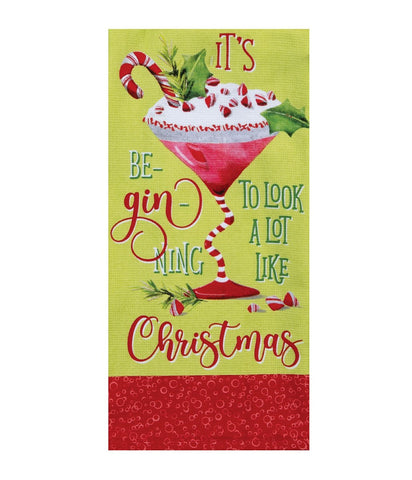 Holiday Cheers Candy Cane Terry Towel-Lange General Store