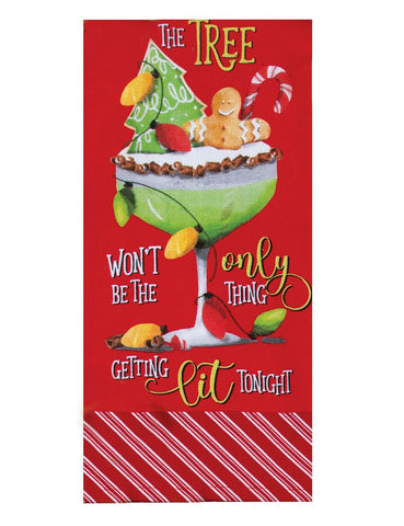 Holiday Cheers Gingerbread Terry Towel-Lange General Store