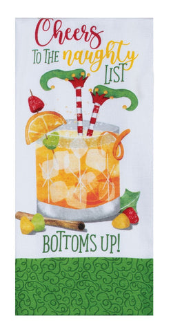 Holiday Cheers Naughty Elf Terry Towel-Lange General Store