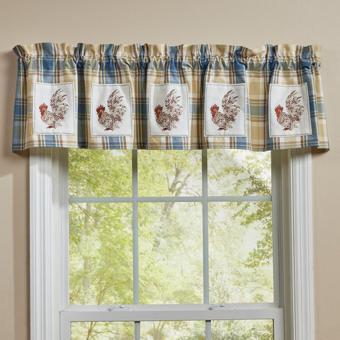Hollostone Rooster Patch Valance-Lange General Store