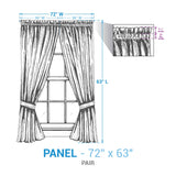 Hollostone Short Panel Curtains-Lange General Store