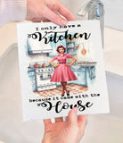 Kitchen Came with the House Funny Swedish Dish Cloth-Lange General Store