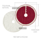 Kringle Chenille Christmas Tree Skirt-Lange General Store