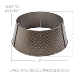 Lattice Metal Tree Collar Bronze 20"-Lange General Store