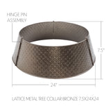Lattice Metal Tree Collar Bronze 24"-Lange General Store