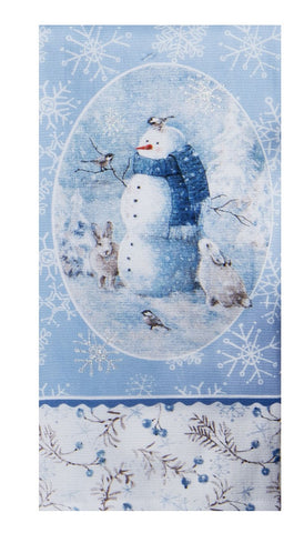Let It Snow Snowman Terry Towel-Lange General Store