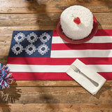 Liberty Flag Table Runner 72"-Lange General Store