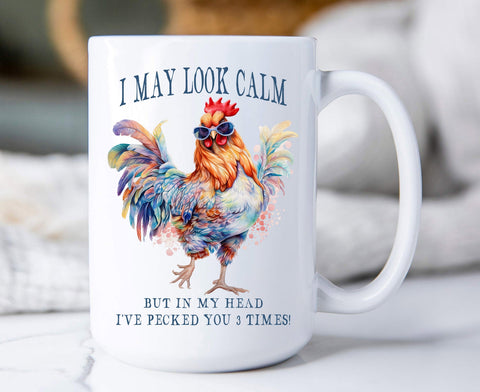 May Look Calm Funny Saying Mug-Lange General Store