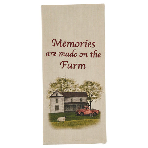Memories On The Farm Dishtowel-Lange General Store