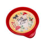 Merry Mushroom Faith Hope Love Spoon Rest-Lange General Store