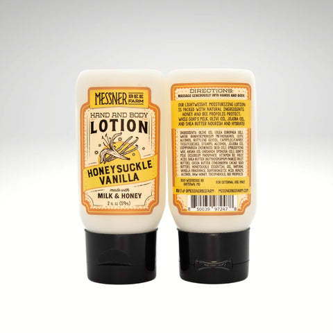 Messner Bee Farm Milk & Honey Lotion - Honeysuckle Vanilla 2oz Travel-Lange General Store
