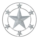 Metal Stars Round Wall Hanging-Lange General Store