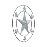 Metal Stars Round Wall Hanging-Lange General Store