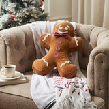 Mr. Gingerbread Appliqued Pillow-Lange General Store