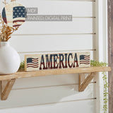 My Country AMERICA Two Flags Sign-Lange General Store