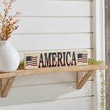 My Country AMERICA Two Flags Sign-Lange General Store
