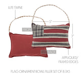 My Country Flag Ornament Bowl Filler Set of 8-Lange General Store