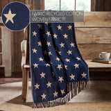 My Country Jacquard Stars Woven Throw-Lange General Store