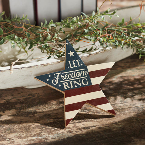 My Country Let Freedom Ring Star Ornament-Lange General Store