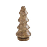 Natural Four-Tiered Hand Turned Wooden Tree Set of 6-Lange General Store