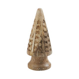 Natural Wooden Carved Cone Trees-Lange General Store