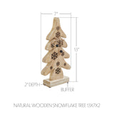 Natural Wooden Snowflake Trees-Lange General Store