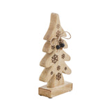 Natural Wooden Snowflake Trees-Lange General Store