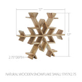 Natural Wooden Snowflakes-Lange General Store