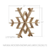 Natural Wooden Snowflakes-Lange General Store