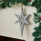 Northern Yule Distressed Grey Wooden Stars-Lange General Store