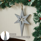 Northern Yule Distressed Grey Wooden Stars-Lange General Store