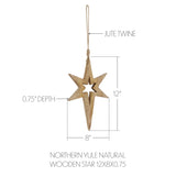 Northern Yule Natural Wooden Stars-Lange General Store