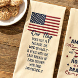Our Flag & Home of the Brave Dish Towels-Lange General Store
