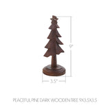 Peaceful Pine Dark Wooden Tree-Lange General Store