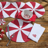 Peppermint Candy Napkins-Lange General Store