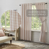 Portabella Buffalo Check Long Panel Curtains-Lange General Store